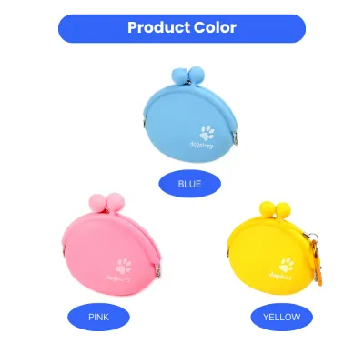 Cute Silicone Dog Treat  Pouch  Portable Pet Snack Bag for Walking Training