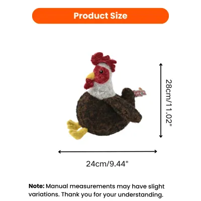 Farm Collection Cute Rooster Style Felt Dog Toy2 Farm Collection Cute Rooster Style Felt Dog Toy2