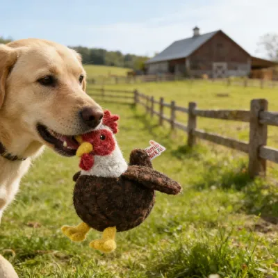 Farm Collection Cute Rooster Style Felt Dog Toy7 Farm Collection Cute Rooster Style Felt Dog Toy7