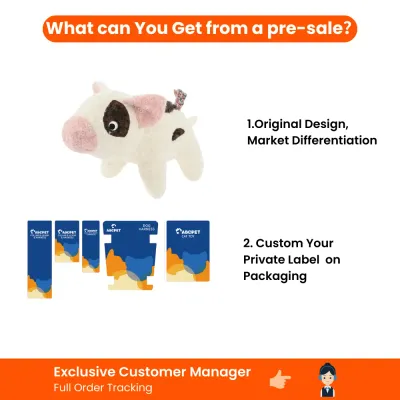 Farm Collection Realistic White Pig Style Felt Pet Toy5 Farm Collection Realistic White Pig Style Felt Pet Toy5