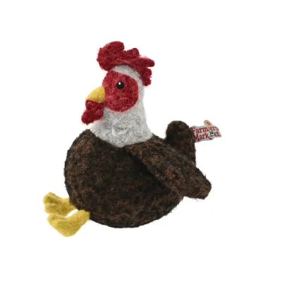 Farm Collection Cute Rooster Style Felt Dog Toy1 Farm Collection Cute Rooster Style Felt Dog Toy1