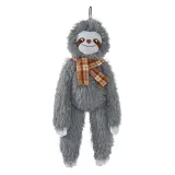 Cute Grey Sloth Style Hangable Squeaky Crinkly Dog Companion Toy1 Cute Grey Sloth Style Hangable Squeaky Crinkly Dog Companion Toy1