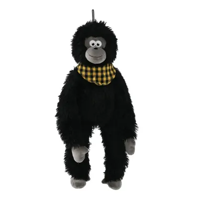 Cute Black Ape Style Hangable Squeaky Crinkly Dog Companion Toy5