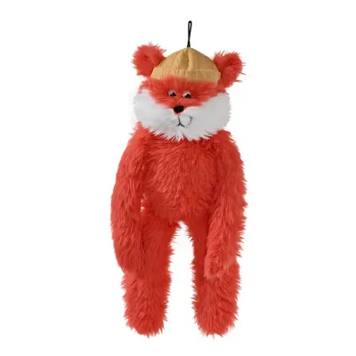 Cute Red Fox Style Hangable Squeaky Crinkly Dog Companion Toy4 Cute Red Fox Style Hangable Squeaky Crinkly Dog Companion Toy4