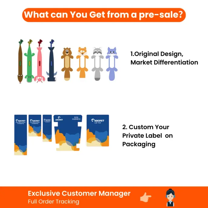 Pre-sale pet products original design private label dog toys wholesale supplier customization packaging
