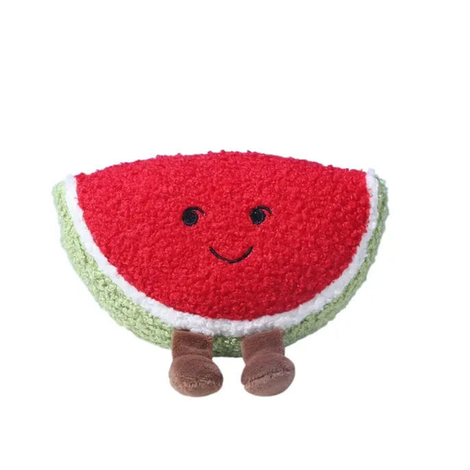watermelon plush dog toy squeaky chew toy bulk pet toys supplier watermelon shaped dog plush toy soft squeaky chew toy for puppies