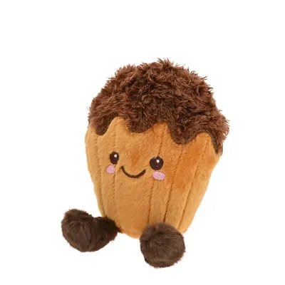 plush dog toy muffin squeaky soft dog toy bulk cute muffin plush dog toy with squeaker soft dog chew toy for small dogs wholesale