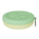 green collapsible dog bowl portable foldable pet bowl for travel outdoor use