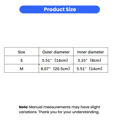 Cooling Pet Bed Size Chart Small Medium Dimensions cooling pet bed size chart small medium outer inner diameter measurement