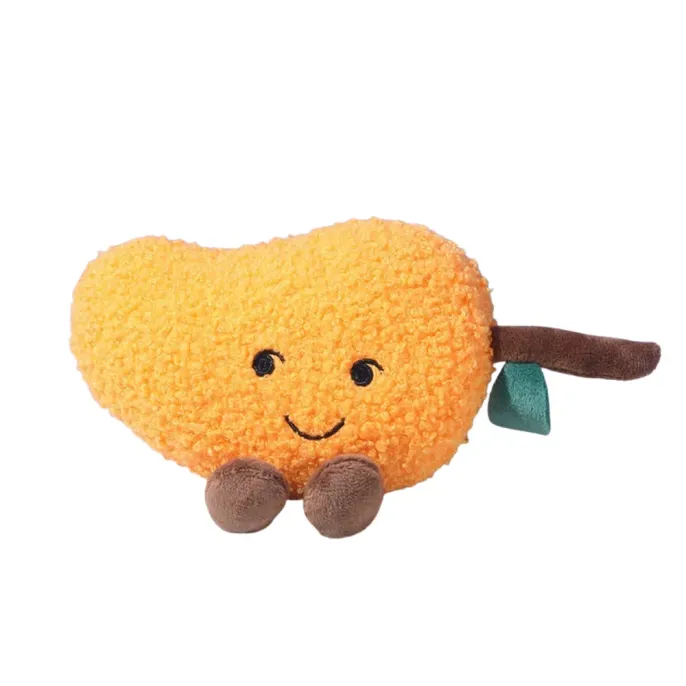 mango plush dog toy squeaky chew toy for dogs bulk pet supplies mango shaped plush dog toy squeaky soft chew toy for puppies and small dogs