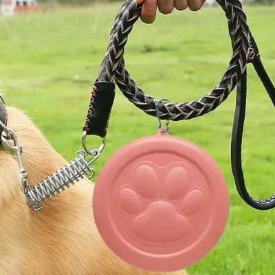 Portable Dog Bowl with Clip for Leash Travel portable collapsible dog bowl with clip attached to dog leash for outdoor travel