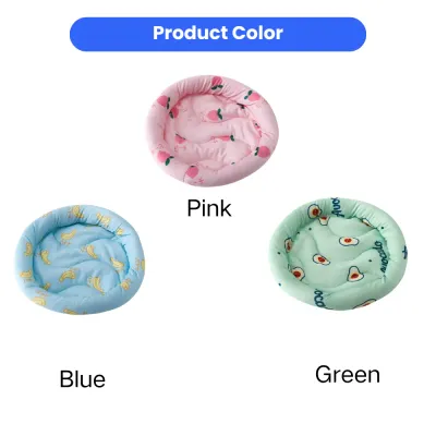 Cooling Pet Bed Colors Pink Blue Green Options cooling pet bed color options pink blue green soft breathable small pet nest