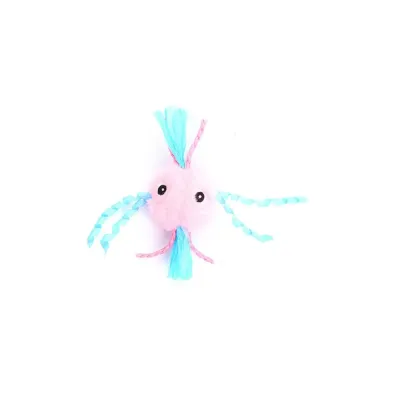 blue plush octopus cat toy soft catnip toy interactive pet toy for cats