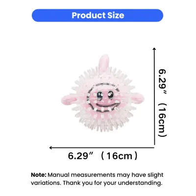 Dog Toy Size 6.29inch (16cm) Squeaky Spiky Ball Dimensions dog squeaky toy size 6.29 inch( 16cm )spiky chew toy for puppies and small dogs
