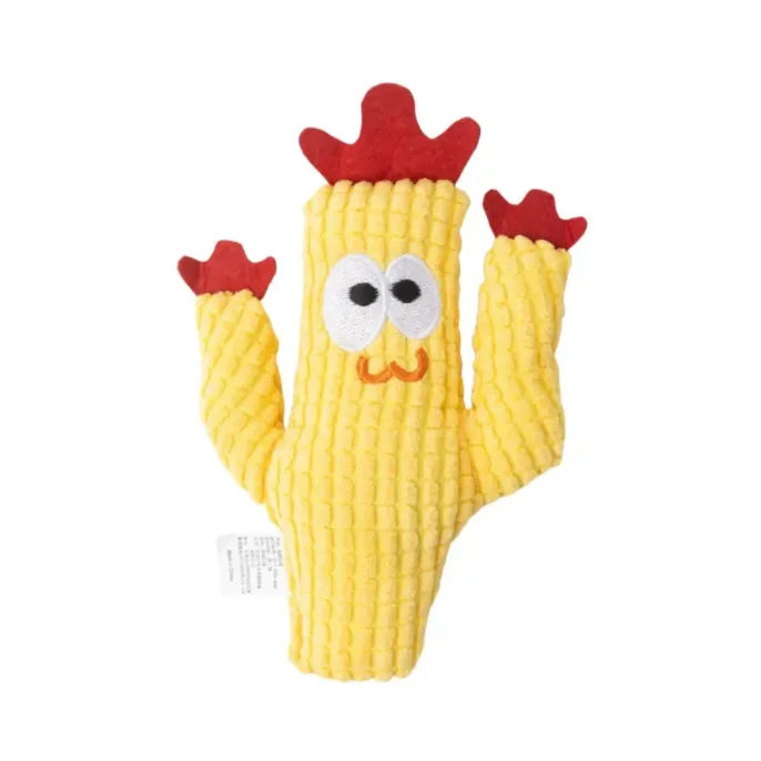 Yellow Catnip Cactus Plush Cat Toy Soft Interactive Bulk yellow cactus plush cat toy soft catnip filled interactive toy for cats