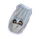 Grey Dog Mesh Clothes Cartoon Design Breathable Pet Apparel Wholesale Petfairs grey dog mesh clothes with cartoon design breathable lightweight pet apparel for summer