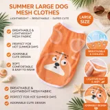 Breathable Dog Mesh Clothes Lightweight Summer Cooling Pet Apparel Petfairs lightweight breathable dog mesh clothes for summer cooling soft comfortable pet clothing