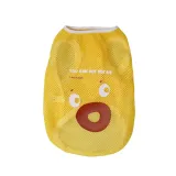 Yellow Dog Mesh Clothes Cute Breathable Summer Pet Apparel Petfairs yellow dog mesh clothes cute bear design breathable lightweight summer pet clothing