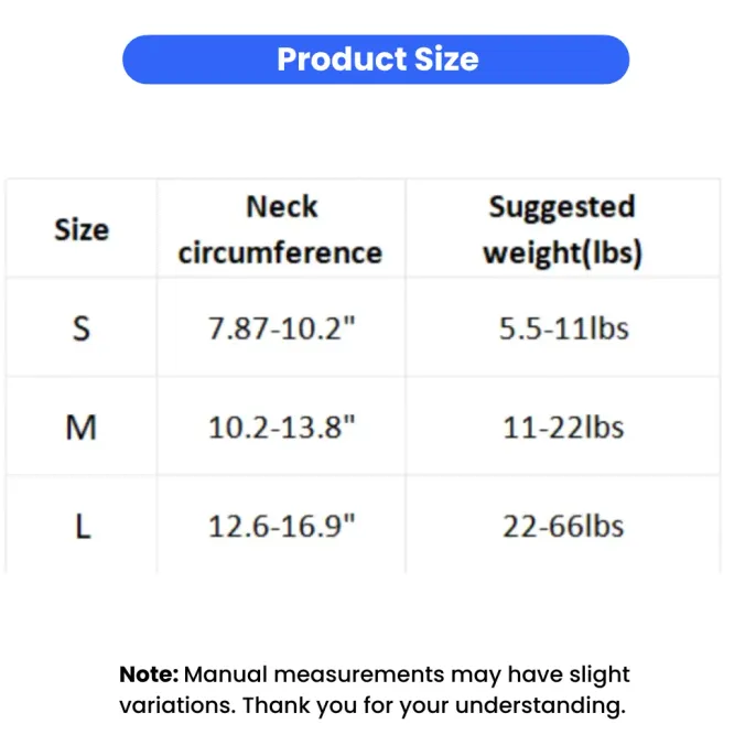 Dog Collar Size Chart Neck Circumference Weight Guide dog collar size chart with neck circumference and weight guide for small medium large dogs
