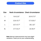 dog harness size chart neck chest measurement small medium large xl guide