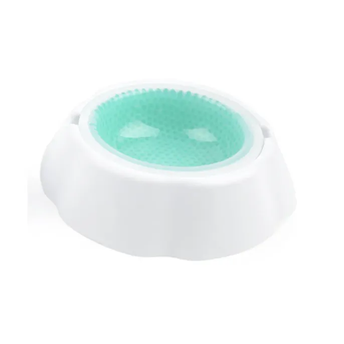 Green Cooling Dog Bowl Anti-Slip Base – Pet Feeding Bowl | Petfairs green cooling dog bowl anti slip base pet water food bowl