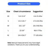 dog harness size chart xs to xl chest circumference and weight guide for small medium large dogs