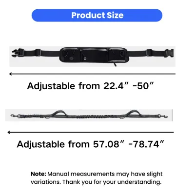 Adjustable Dog Leash Belt Size Guide Waist Belt and Leash Length | Petfairs adjustable dog leash belt size waist 22 to 50 inches leash length up to 78 inches