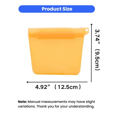 silicone pet food pouch dimensions 4.92 inch width 3.74 inch height compact pet treat container