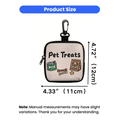 Dog Treat Pouch Size 11x12cm Portable Pet Snack Bag Dimensions dog treat pouch size 11cm 12cm compact portable pet snack storage bag