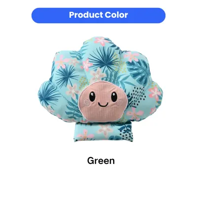 green scallop dog toy summer pet toy floral design squeaky dog toy wholesale
