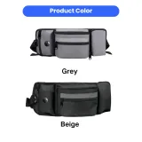 dog training waist bag available in grey and black color options with multiple compartments