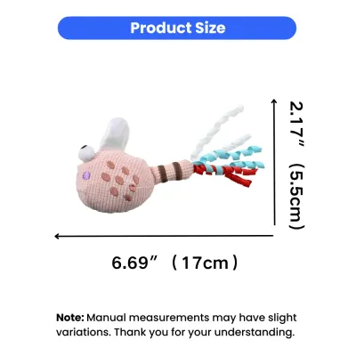 cat toy size 6.69 inches fish shaped catnip toy measurement chart