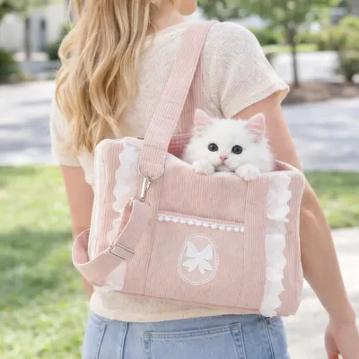 Portable Cat Carrier Bag for Outdoor Travel | Comfortable Pet Carrying Bag portable cat carrier bag outdoor use comfortable shoulder pet bag for small cats travel