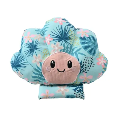 scallop dog toy plush soft squeaky pet toy floral dog toy wholesale supplier