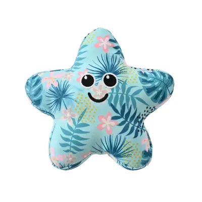 Soft Starfish Dog Toy with Squeaker | Bulk Dog Toys Petfairs soft starfish dog toy squeaky plush pet toy for dogs wholesale