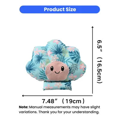 scallop dog toy size 7.48 inch 19cm pet toy dimensions small dog toy size guide
