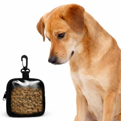 Dog Treat Pouch with Clip for Training & Walking | Petfairs dog treat pouch with clip portable pet snack bag for dog training and walking