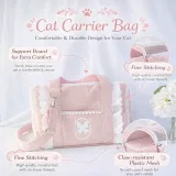 breathable cat carrier bag mesh window scratch resistant durable pet travel carrier features