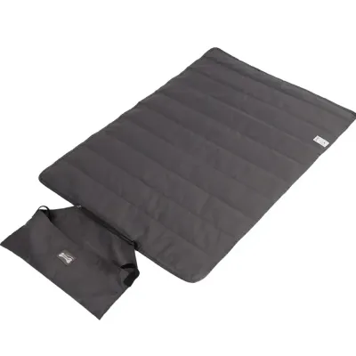 Grey Oxford Waterproof Dog Outdoor Mat Foldable with Carry Bag | Petfairs grey oxford waterproof dog mat foldable outdoor pet mat with storage bag