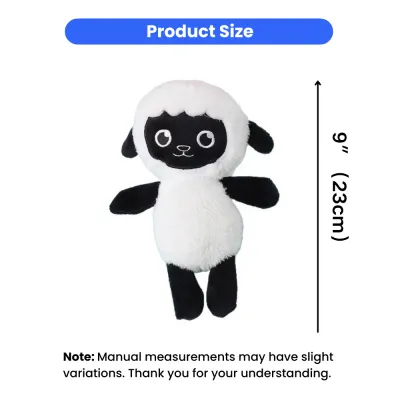 Plush Sheep Dog Toy Size 23cm | Small Dog Toy Dimensions | Petfairs plush sheep dog toy size 23cm small dog toy measurement soft stuffed pet toy