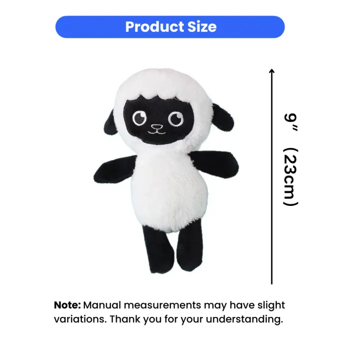 plush sheep dog toy size 23cm small dog toy measurement soft stuffed pet toy