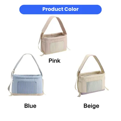 Pet Carrier Bag Multiple Colors Pink Blue Beige Soft Dog Travel Bag pet carrier bag available in pink blue and beige color options soft portable dog carrier