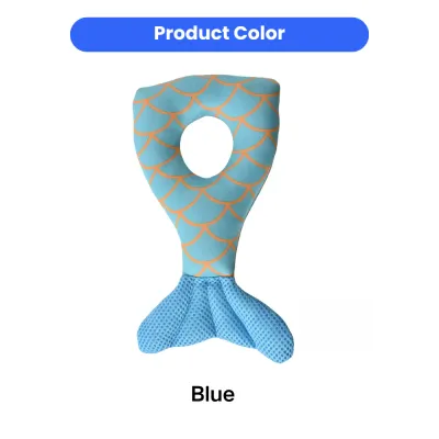 blue mermaid tail dog toy soft fabric squeaky dog toy wholesale pet supplies Petfairs