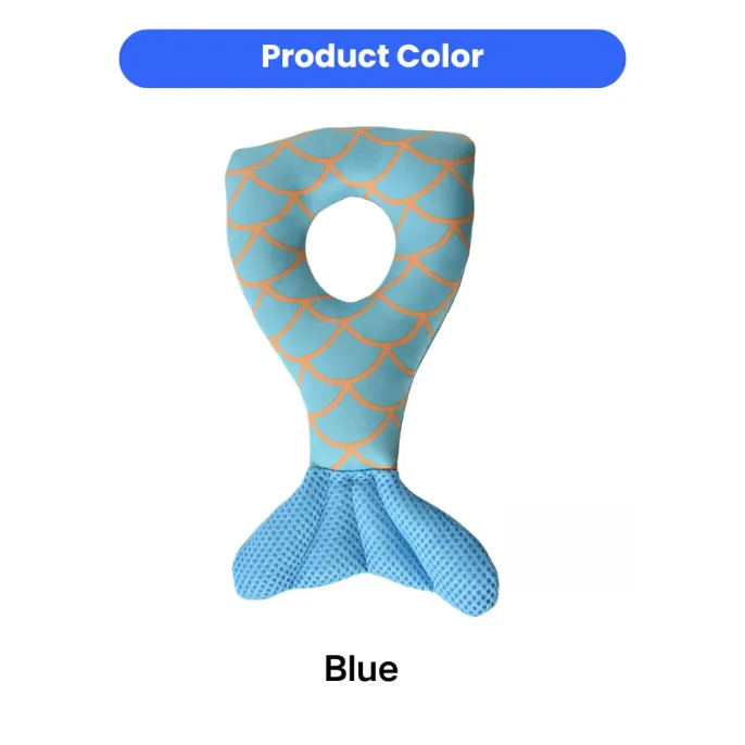 Blue Mermaid Tail Dog Toy Soft Fabric Squeaky Toy | Petfairs Wholesale blue mermaid tail dog toy soft fabric squeaky dog toy wholesale pet supplies Petfairs