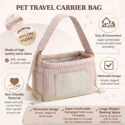 Nylon Pet Carrier Bag Soft Durable Water Resistant Dog Travel Carrier soft nylon pet carrier bag durable water resistant comfortable portable dog travel bag