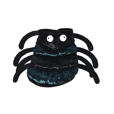 Plush Spider Dog Costume Hoodie with 8 Legs | Halloween Pet Apparel Wholesale black velvet spider dog costume hoodie with eight legs halloween pet outfit