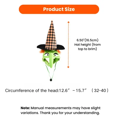 dog halloween hat size chart adjustable pet head circumference measurement cosplay hat dimensions