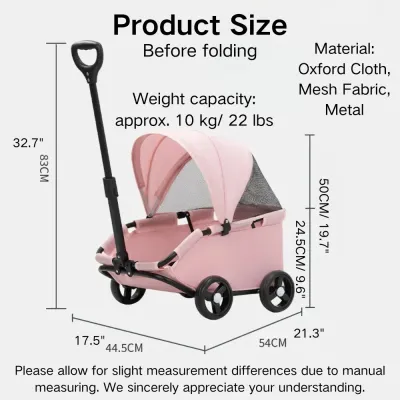 Foldable Portable 4 Wheels Pet Stroller with Sunshade Foldable Portable 4 Wheels Pet Stroller with Sunshade