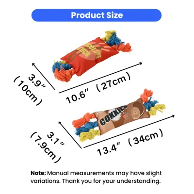 Dog Rope Toy Size Details 10.6inch 13.4inch Pet Chew Toy Bulk dog rope toy size dimensions inches cm durable chew toy for dogs