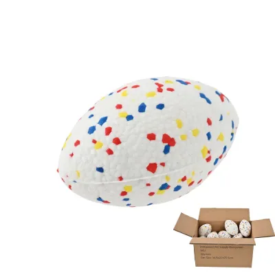 bulk dog chew toys egg shape in carton packaging wholesale pet supplies low MOQ